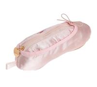 PACKOVE Bolsa para Lápices Portátil Diseño de Zapatilla de Ballet Rosa, Estuche Organizador de Bolígrafos de Tela para Niñas y Mujeres, Adecuado para Manualidades, Maquillaje y Viaje