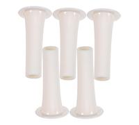 PACKOVE Boquillas de Pajita de Silicona Reutilizables Beige para Vaso Deportivo, Paquete de 5 Piezas, Diseño Desmontable y Resistente a Deformaciones para Botellas de Boca Ancha