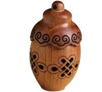 PACKOVE Botella Colgante Difusora de Aromaterapia Tallada de Madera Hueca Diseño de Nubes, Contenedor de Bolas Aromáticas Abierto para Decoración de Hogar, Sala y Coche - 1 Pieza