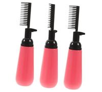 PACKOVE Botella De Peine Para Teñir El Cabello 3 Unidades 130 Ml Plástico Pet Aplicadora De Tinte Para Uso Profesional y Doméstico Color Aleatorio