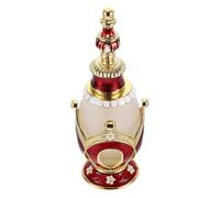 PACKOVE Botella de Perfume Árabe de Vidrio de 25 Ml, Frasco Vintage Vacío para Aceites Esenciales, Decoración para Bodas, Estilo Oriente Medio, Color Rojo Diseño de Cúpula
