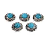 PACKOVE Botones de Maleta de Cuero Vintage 5 Piezas, Cierre de Aleación Resistente, Diámetro 20 Mm, Accesorio Decorativo para Bolsos, Ropa, Mochilas y Manualidades DIY