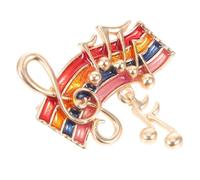 PACKOVE Broche de Metal Diseño de Arcoíris y Nota Musical Pin para Ropa y Chal Insignia Decorativa para Mujer Accesorio de Solapa para Vestimenta Alfiler Seguro y Duradero Adecuado