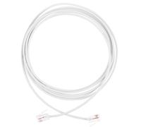 PACKOVE Cable Telefónico de 2 Núcleos Conector Rj11 para Teléfonos Fijos, Material Pvc y Cobre Libre de Oxígeno, Transmisión Clara y Rechazo de Ruido