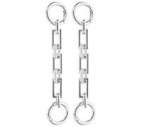 PACKOVE Cadena Extensora para Bolso de Aleación Hebilla Cuadrada, 2 Piezas, Correa de Cadena Cruzada en Color Claro para Bolsa Pequeña, Suministros para Bolsas y Recambio Práctico