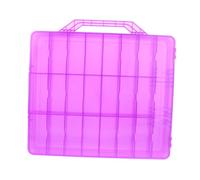 PACKOVE Caja de Almacenamiento para Esmaltes de Uñas 48 Compartimentos Organizador de Manicura Portátil Estuche de Plástico Resistente para Decoración de Uñas y