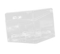 PACKOVE Caja De Almacenamiento Transparente Para Esponjas De Maquillaje Contenedor Múltiples Rejillas Para Discos De Maquillaje Caja De Almacenamiento De Escritorio Para Organizar Su Baño