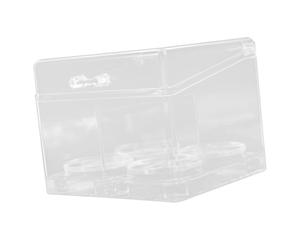 PACKOVE Caja De Almacenamiento Transparente Para Esponjas De Maquillaje Contenedor Múltiples Rejillas Para Discos De Maquillaje Caja De Almacenamiento De Escritorio Para Organizar Su Baño
