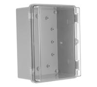 PACKOVE Caja de Eléctrica Multifuncional de Plástico con Adaptador de Tapa de Sellado y Diseño para Montaje en Pared, Uso en Monitoreo y Control en Exteriores