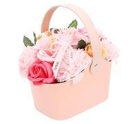 PACKOVE Caja De Flores De Jabón Aromáticas Para Especiales Para Aniversarios San Valentín y Cumpleaños Decorativa y Funcional Cesta De Mano
