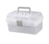 PACKOVE Caja De Herramientas para Uñas Plegable Organizador De Almacenamiento Estuche Cosméticos Caja Transparente