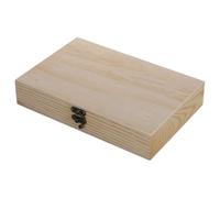 PACKOVE Caja de Madera para Cigarros Portátil Tapa y Acabado Pulido | Organización de Piezas Pequeñas, Aspecto Natural Sencillo, 1, para Viajes, Colección y Mesa