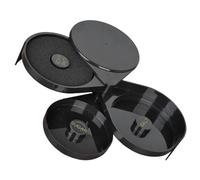 PACKOVE Caja de Sal para Cócteles de Bar de Plástico Abs 3 Niveles Separados, Accesorio para Margaritas y Vinos, Contenedor de Sal para Barra Profesional y Uso Doméstico