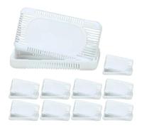 PACKOVE Caja Desodorante para Refrigerador 10 Unidades, Purificador de Aire Doméstico Carbón Activado, Reutilizable y Ecológica, Adecuado para Nevera, Armarios y Zapateros, Eliminación