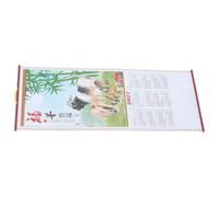 PACKOVE Calendario de Pared 2027 Año Cabra Estilo Oriental Elegante en Papel Diseño Tradicional y Calendario Anual Completo para Adorno del Hogar