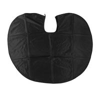 PACKOVE Capa de Tafetán Poliéster para Peluquería, Talla Grande, Color Negro, Delantal Ajustable para Corte y Tinte de Cabello, Unisex para Uso Profesional y Doméstico