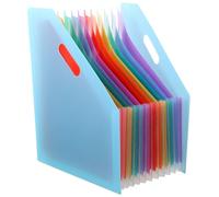 PACKOVE Carpeta Expandible de Documentos A4 Diseño Acordeón, Gran Capacidad, Color Azul, Organizador de Archivos para Oficina y Escritorio, Carpeta Clasificadora para Recibos y Facturas