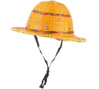 PACKOVE Casco de Seguridad Tejido de Bambú Transpirable ala Ancha y Placa de Acero Casco Protector Solar para Verano para Construcción y Trabajo en Altura