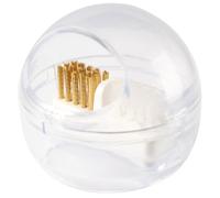 PACKOVE Cepillo para Brocas de Uñas Cabezal Desmontable, Alambre Duro y, Caja Transparente, Limpiador Profesional para Taladro de Uñas, Suministros de Manicura para Uso en Salones