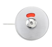 PACKOVE Cerradura de Puerta de Baño Público de Acero Inoxidable Indicador de Privacidad Ocupado Libre y Manija Cómoda para Entornos Públicos Espacio de Agujero 48mm