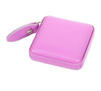 PACKOVE Cinta Métrica Retráctil de 1,5 M para Coser, Cinta Métrica de Tela Funda de Pu Cuero Morado, Herramienta Ligera Multiusos para Costura y Medición Hogar