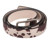 PACKOVE Cinturón con estampado de vaca Cinturón con estampado animal Elegante Cinturón de vaquera Cinturón occidental Cinturón de estilo retro Cinturón elegante Cinturón de cuero para mujer para