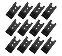 PACKOVE Clip de Metal Negro para Cinturón y Bolsillo, Soporte para Teléfono y Bolsas, Hierro Bordes Redondeados, 12 Piezas para Oficina y Viaje
