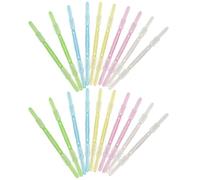 PACKOVE Clips de Plástico para Encuadernación, Clips de Papel Prácticos Bicolor, 20 Unidades, Diseño de Dos Agujeros, Ideales para Oficina y Archivo Escolar