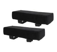 PACKOVE Cojines para Reposabrazos de Silla Oficina 5cm Altura Espuma de Alta Recuperación Negro Clásico Par para Apoyabrazos Escritorio Uso Diario Ergonómico Color Color Aleatorio