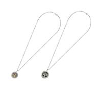 PACKOVE Collar Difusor de Aromaterapia Acero Inoxidable 2 Piezas Colgantes Árbol y Árbol de la Vida Accesorio Decorativo para Aceites Esenciales Almohadillas Aromáticas Color Aleatorio