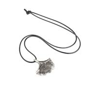 PACKOVE Collar y Acabado de Elaboración en Aleación de Plata de Ginkgo para Mujer Diseño Étnico Elegante Adecuado para Fiestas y Obsequios