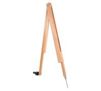 PACKOVE Compás de Dibujo de Madera para Pizarra, Clip y Soporte para Tiza, Brújula de Enseñanza Multipropósito para Matemáticas y Dibujo Técnico en Aula, Herramienta Compacta