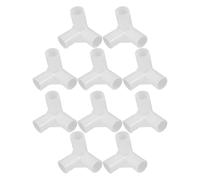 PACKOVE Conector de Barra para Armario de Tela 10 Piezas de Plástico Resistente, Diseño de Triple Vía y Cuatro Agujeros para Organizadores de Zapateros