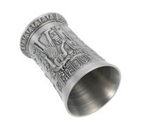 PACKOVE Copa de Vino Vintage Estilo Egipcio de Aleación Base Estable, Diseño Retro Decorativo para Fiestas y Decoración del Hogar, Vaso para Whisky y Licores, Copa Creativa Multiusos