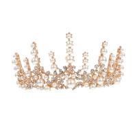 PACKOVE Coroa de Perlas para Novia Tocado Elegante y Resistente para Bodas y Fiestas Accesorio de Pelo para Mujeres y Niñas para Fotografía y