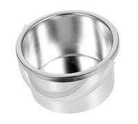 PACKOVE Crisol Metálico para Depilación 1 Unidad 500 Ml Pequeño Recipiente para Calentar Cera Uso Doméstico y Salón Compatible Máquinas de Cera