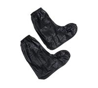 PACKOVE Cubrezapatillas Impermeables De PVC Antideslizantes para Hombre, Alta Caña Cremallera, Talla XXL, Fundas para Zapatos De Lluvia Reutilizables Ideales para Días Lluviosos y Caminos Mojados