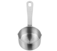 PACKOVE Cuchara para Salsa de Acero Inoxidable de 80ml Agujero para Colgar, Adecuado para Hacer Sopa y Servir Cocina