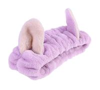 PACKOVE Diadema Con Orejas De Gato Diademas De Maquillaje Para Mujer Diadema De Maquillaje Cabeza Peluda Banda Para El Cabello Para Lavarse La Cara Aseo Felpa Venda Púrpura