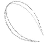 PACKOVE Diadema Cruz De Gemas De Imitación Tiara De Boda Brillante Tocado De Princesa Para Novia Dama De Honor Fiesta De Boda