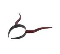 PACKOVE Diadema de Cuerno Infernal para Halloween Aro de Plástico para Cosplay Accesorios de Belleza Gótica para Disfraces de Fiesta Tocado de Cuernos para Mujeres