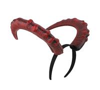 PACKOVE Diadema de Cuernos de Demonio Roja para Halloween Accesorio de Disfraz Gótico y Cosplay para Fiestas Temáticas y Carnavales Diseño Ligero y Cómodo para Adultos y Jóvenes