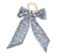 PACKOVE diadema de flores coleteros chicas cabello pequeño arco cuerda de pelo retro lazo de pelo de las mujeres lazo de pelo de flores lazo de pelo retro cuerda de pelo de mujer tela Azul