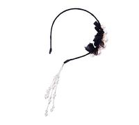 PACKOVE Diadema De Perlas Artificiales Tocado Decorativo Con Borlas Accesorio Cabello Banda Cabello Con Perlas Para y Diario