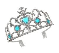 PACKOVE Diadema de Princesa Diseño Creativo de Cristal Forma de Corazón Bonito Adorno para Niñas Tiara para Niñas para Fiestas de Princesas