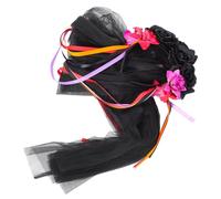 PACKOVE Diadema Halloween Mujer con Rosa Falsa Roja Gótico Ligera y para Fiestas y Diario