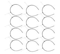 PACKOVE Diademas Resorte Negras 12 Piezas para Bricolaje Accesorios Cabello de Niñas Herramientas de Peluquería Portátiles Kit Versátil para Fiestas y Uso Diario