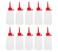 PACKOVE Dispensadores de Pegamento Punta Fina de Aguja, 10 Botellas Exprimibles de Plástico Translúcido, Uso Adecuado para Manualidades, Pintura y Trabajos Precisos