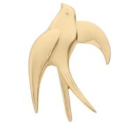 PACKOVE Escultura de Pared Grande de Latón 95x65 Cm Adorno Colgante 3d de Pájaro Realista para Decoración de Pared Dorada en Hogar Arte Metálico para Sala y Dormitorio