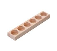 PACKOVE Estante De Aceite Esencial De Madera Maciza Organizador Estante De Exhibicion Pequeño Perfume Fragancia Mostrar Pararse Poseedor Cubo Básico Expositor De Madera Bambú
